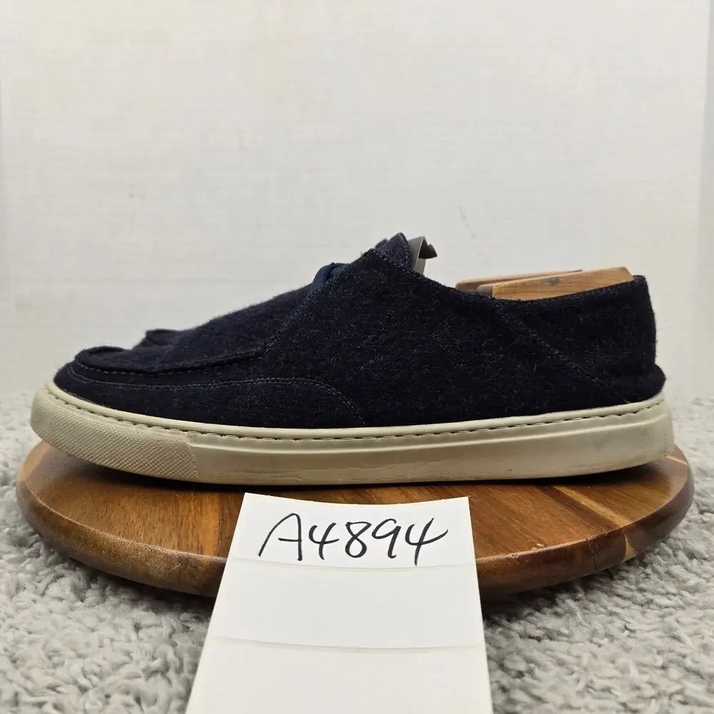 Peter Millar Mens 11 Mountainside Shetland Navy Wool Casual Lifestyle Slip On